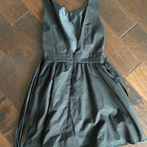 Lauren James Emerson Black Low Back Tie Dress - Picture 3 of 3